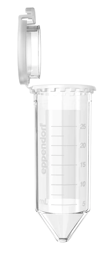 艾本德Eppendorf Conical Tubes 25 mL 帶鎖扣蓋 SnapTec?, 25 mL, 無菌、無熱原, 無RNase和DNase, 無DNA, 無色, 150 個 (6 包 × 