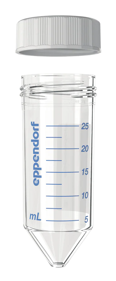 艾本德Eppendorf Conical Tubes 25 mL 帶螺旋蓋, 25 mL, 啟動套裝，4  個單離心管架，6  個轉(zhuǎn)子適配器，轉(zhuǎn)子孔可容納 50  mL 錐形管, PCR 潔凈級, 無